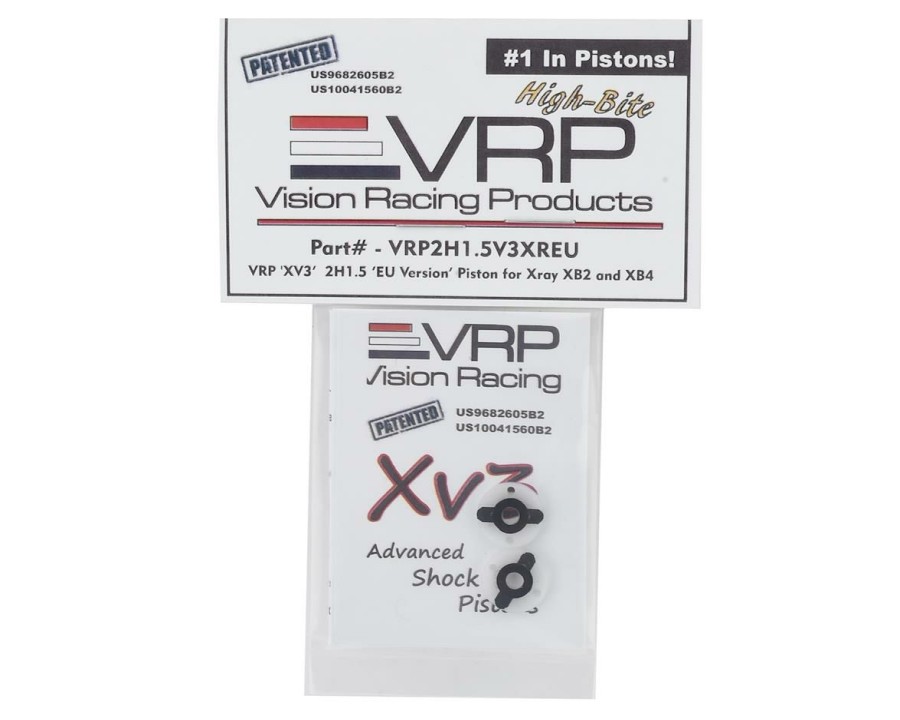 Parts * | Vrp Xray 1/10 "X V3" Eu Shock Piston (2) (1.5Mm X 2 Hole) (White)