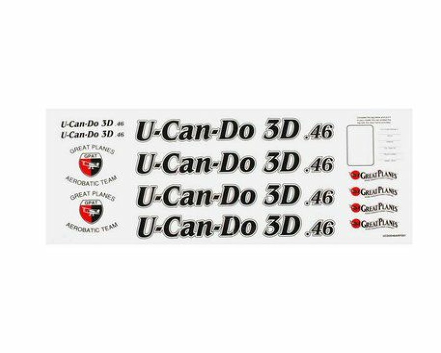 Parts * | Great Planes Decal Set: U-Can-Do 3D .46