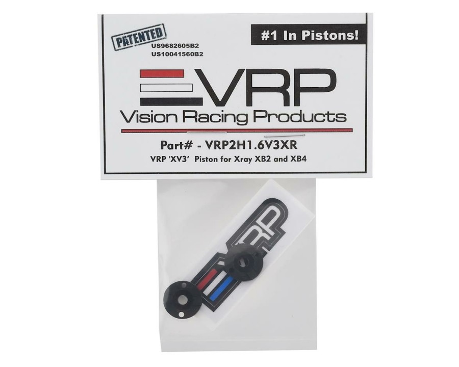 Parts * | Vrp Xray 1/10 "X V3" Shock Piston (2) (1.6Mm X 2 Hole) (Flat Black)