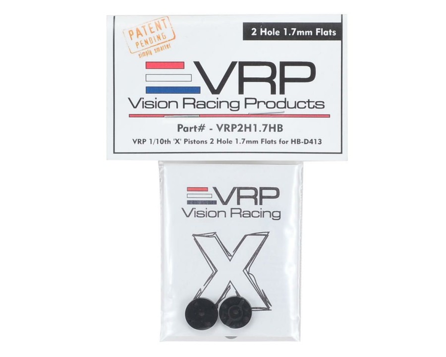 Parts * | Vrp 12Mm Hot Bodies D413 1/10 "X V2" Shock Piston (2) (1.7Mm X 2 Hole)