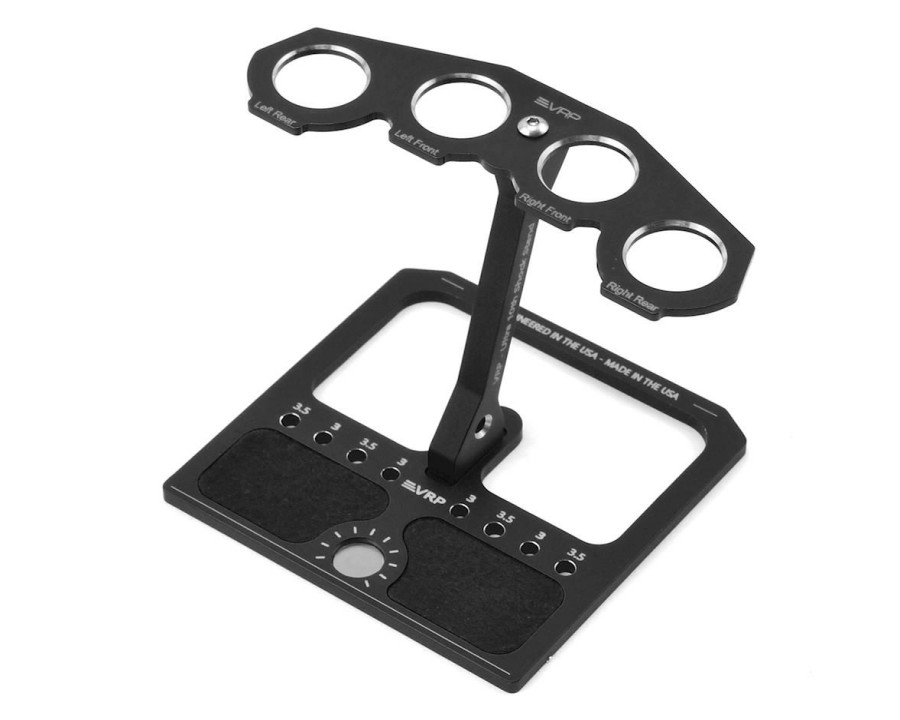 Maintenance * | Vrp 1/10 Aluminum Shock Stand W/Parts Tray & Storage Pouch (Black)