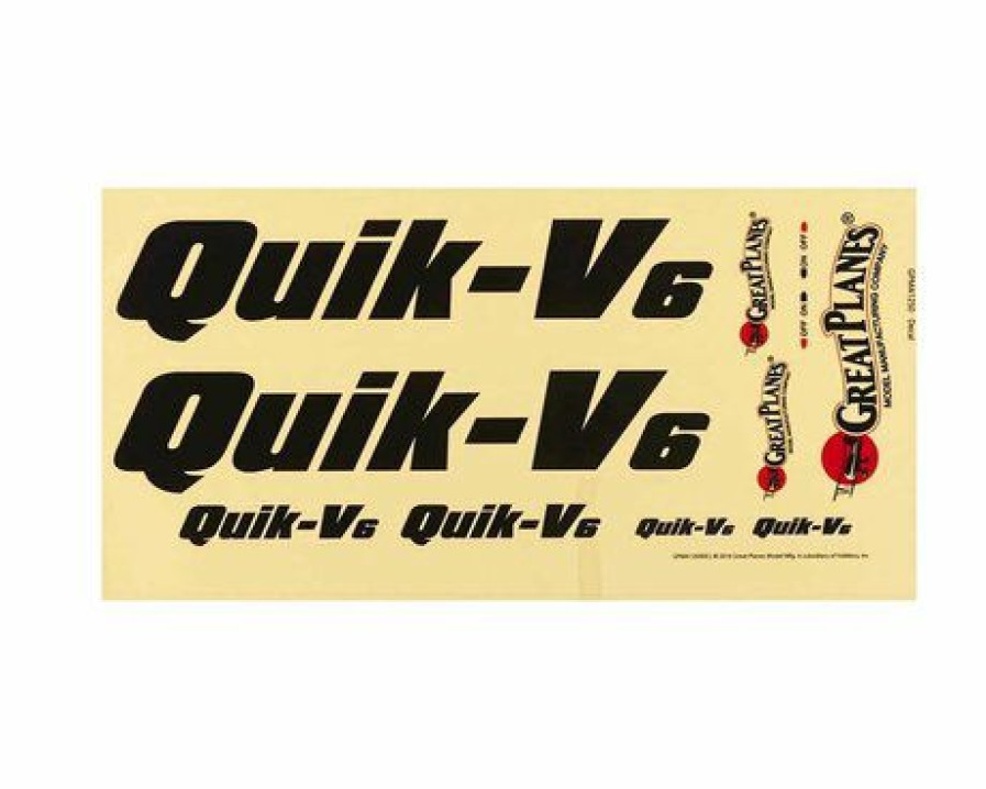 Parts * | Great Planes Decal Quikv6 Q500 Arf