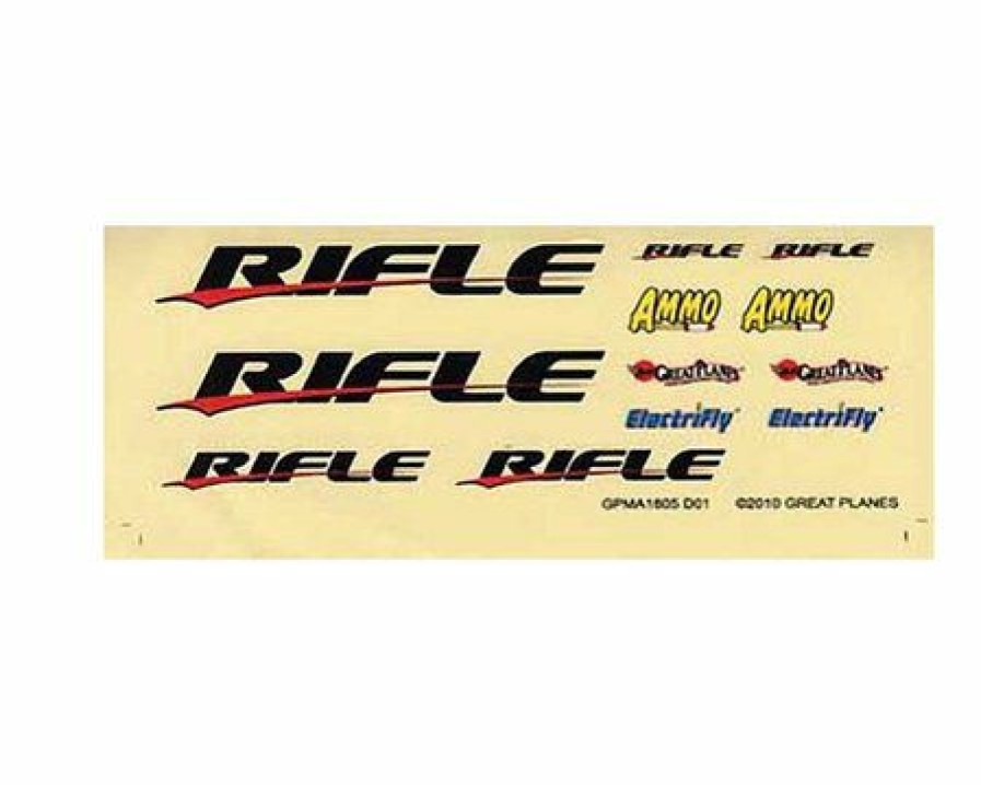 Parts * | Great Planes Decal Sheet Rifle Ep Arf