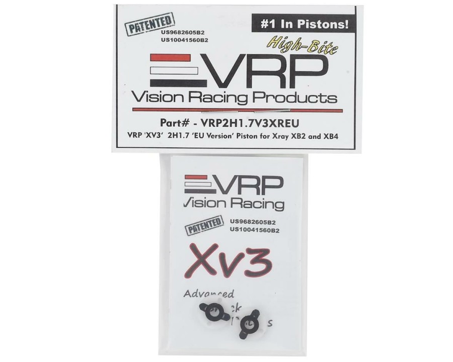 Parts * | Vrp Xray 1/10 "X V3" Eu Shock Piston (2) (1.7Mm X 2 Hole) (White)