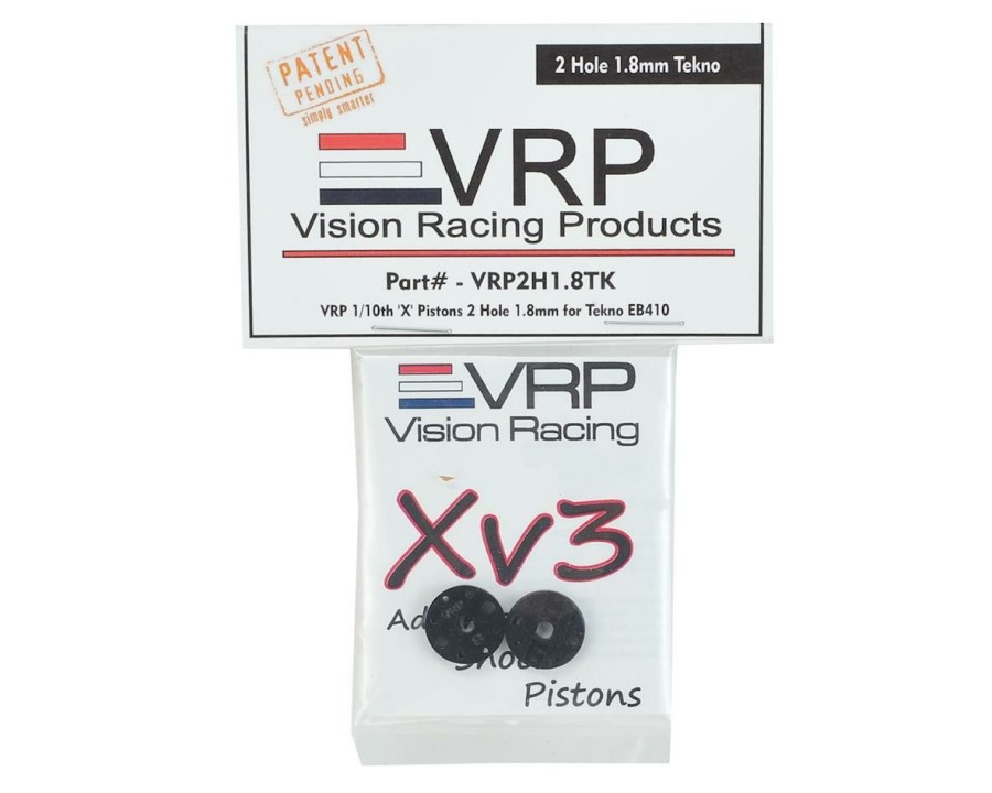 Parts * | Vrp Tekno Eb410 "X V3" Shock Piston (2) (1.8Mm X 2 Hole)