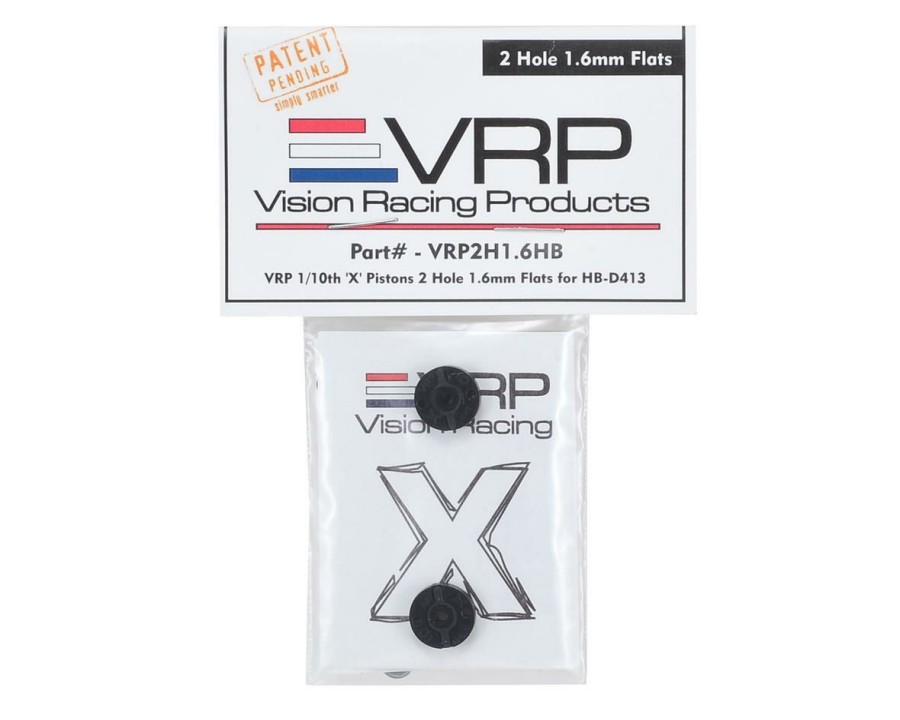 Parts * | Vrp 12Mm Hot Bodies D413 1/10 "X V2" Shock Piston (2) (1.6Mm X 2 Hole)